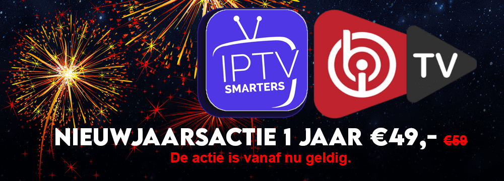 Nieuwjaarsactie IPTV: 1 jaar onbeperkt kijken voor €49,-